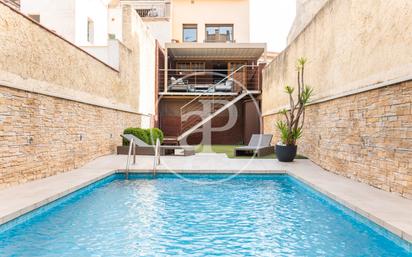 Swimming pool of Duplex for sale in Sabadell  with Air Conditioner, Heating and Terrace