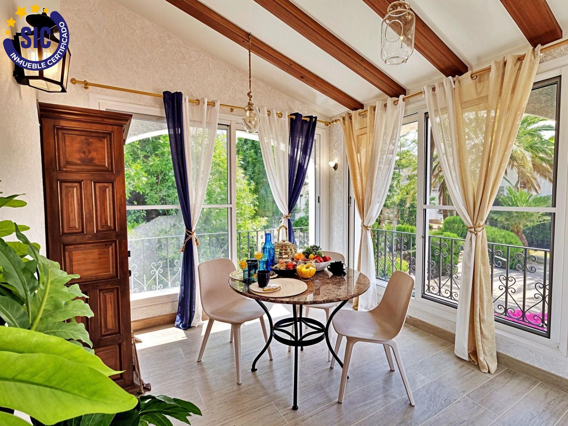 Dining room of Apartment for sale in Jávea / Xàbia  with Air Conditioner, Private garden and Community pool