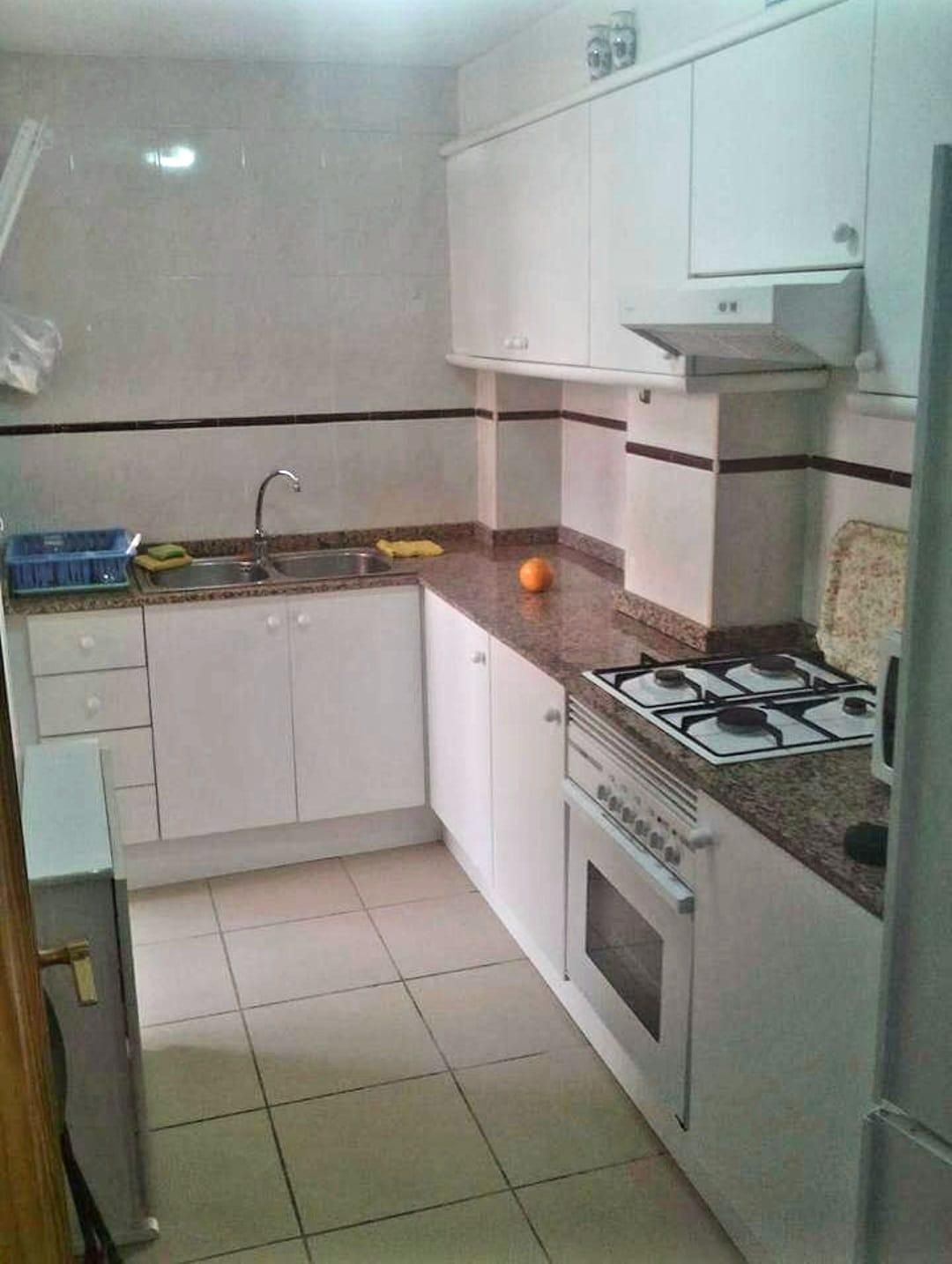 Kitchen of Flat for sale in  Valencia Capital  with Private garden, Terrace and Balcony