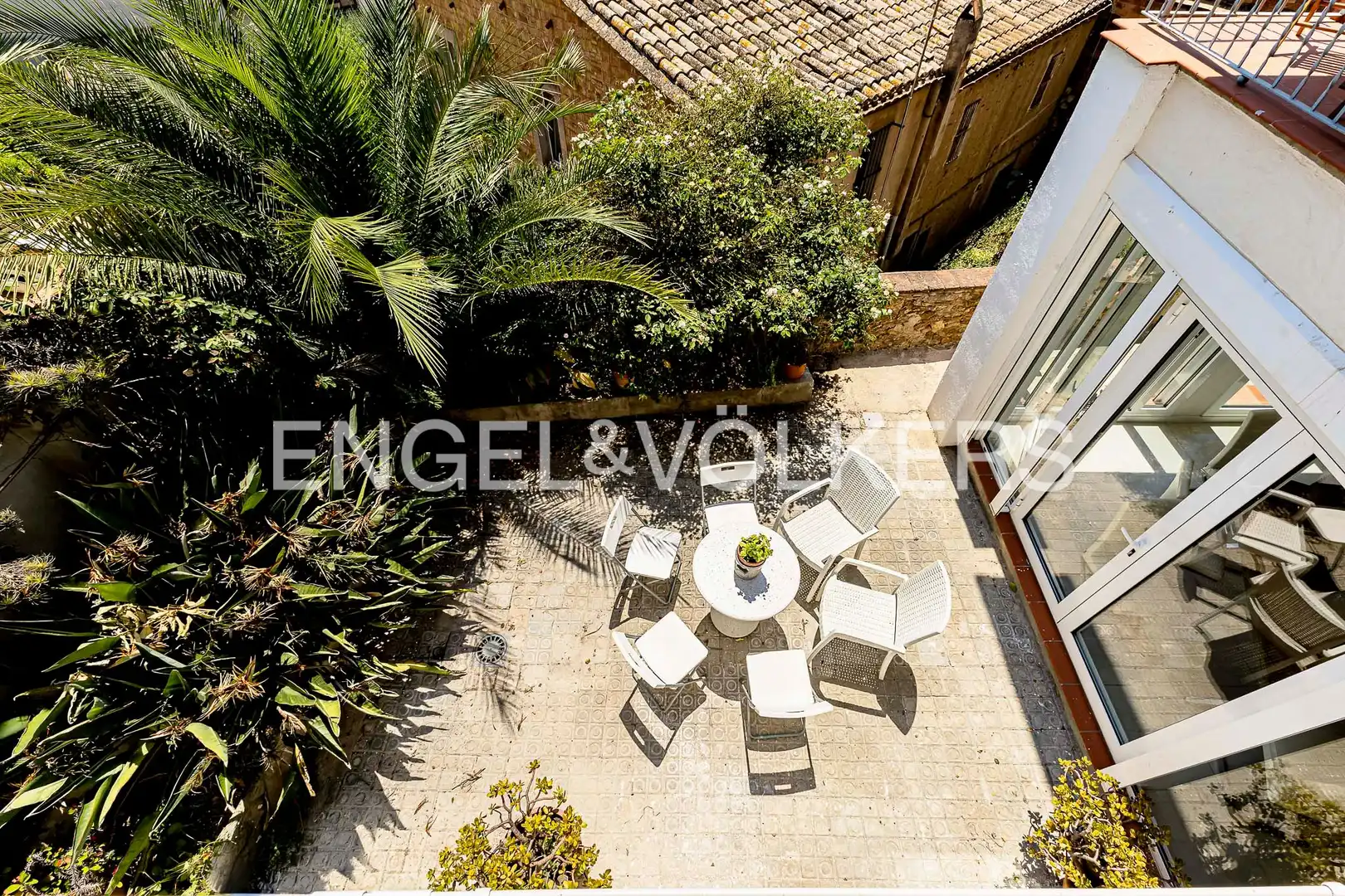Terrassa de Finca rústica de lloguer en Barcelona amb Aire condicionat, Calefacció i Jardí privat