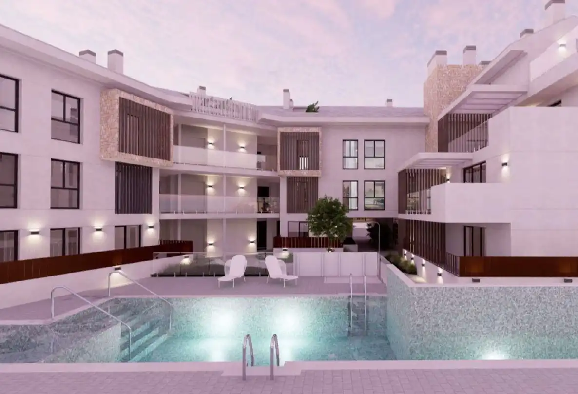 Piscina de Apartamento en venta en Jávea / Xàbia con Terraza y Piscina