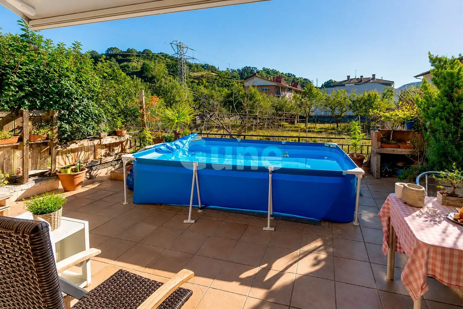 Piscina de Casa adosada en venda en Ikaztegieta amb Calefacció, Jardí privat i Terrassa