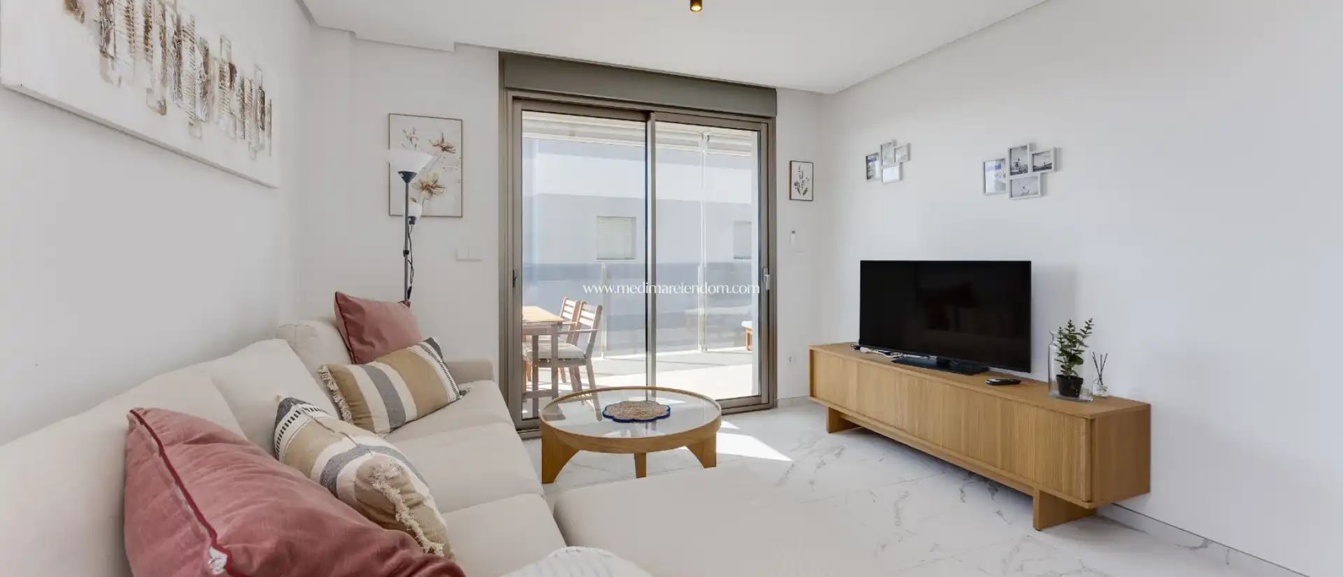 Sala d'estar de Apartament en venda en Santa Pola amb Aire condicionat, Calefacció i Terrassa