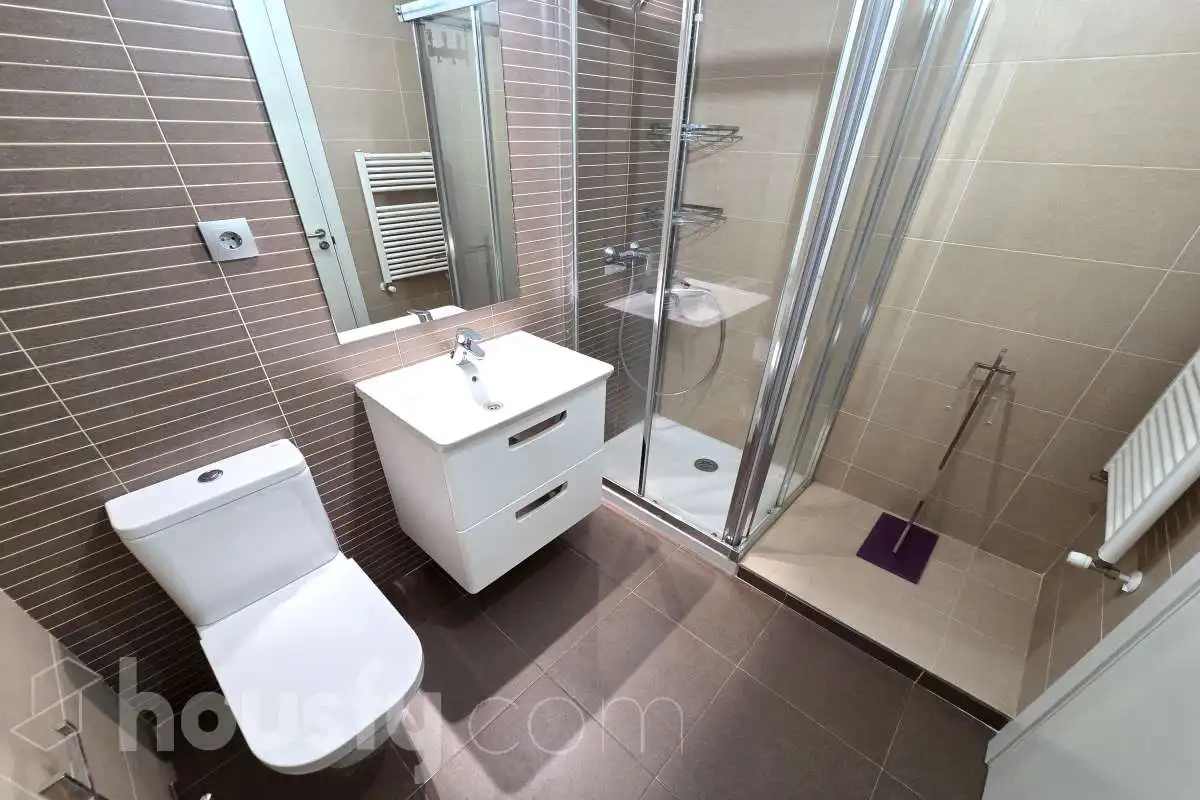 Bathroom of Flat for rent in Madrid  with Air Conditioner, Heating and Storage room