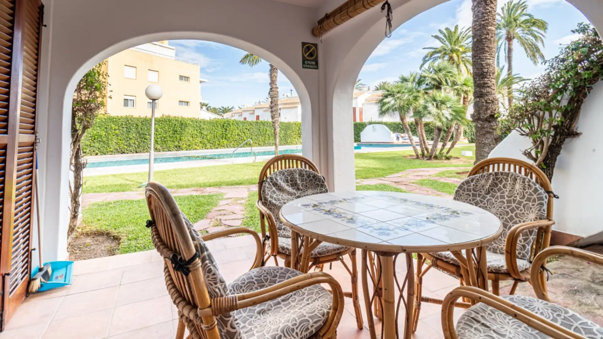 Jardí de Apartament en venda en Dénia amb Aire condicionat, Calefacció i Jardí privat