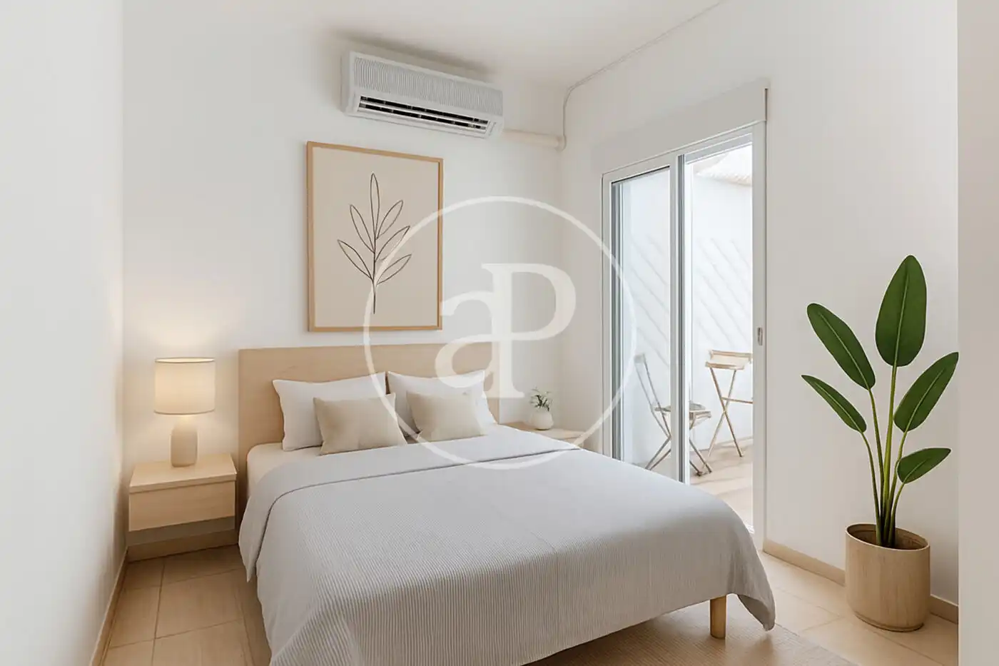 Schlafzimmer von Wohnung zum Verkauf in Valencia mit Klimaanlage, Heizung und Terrasse