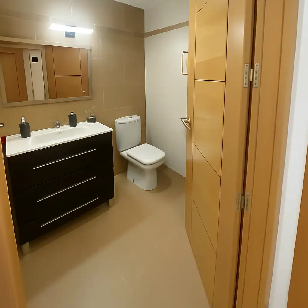 Bathroom of Flat for sale in  Palma de Mallorca  with Air Conditioner, Private garden and Parquet flooring