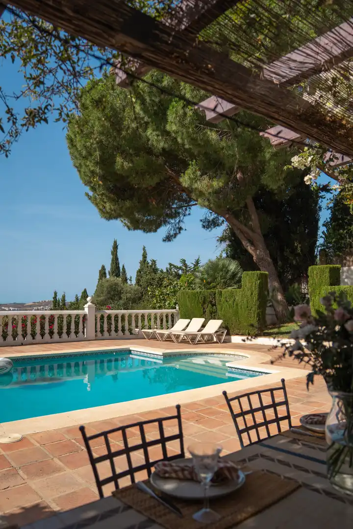 Piscina de Casa o xalet en venda en Mijas amb Aire condicionat, Jardí privat i Terrassa