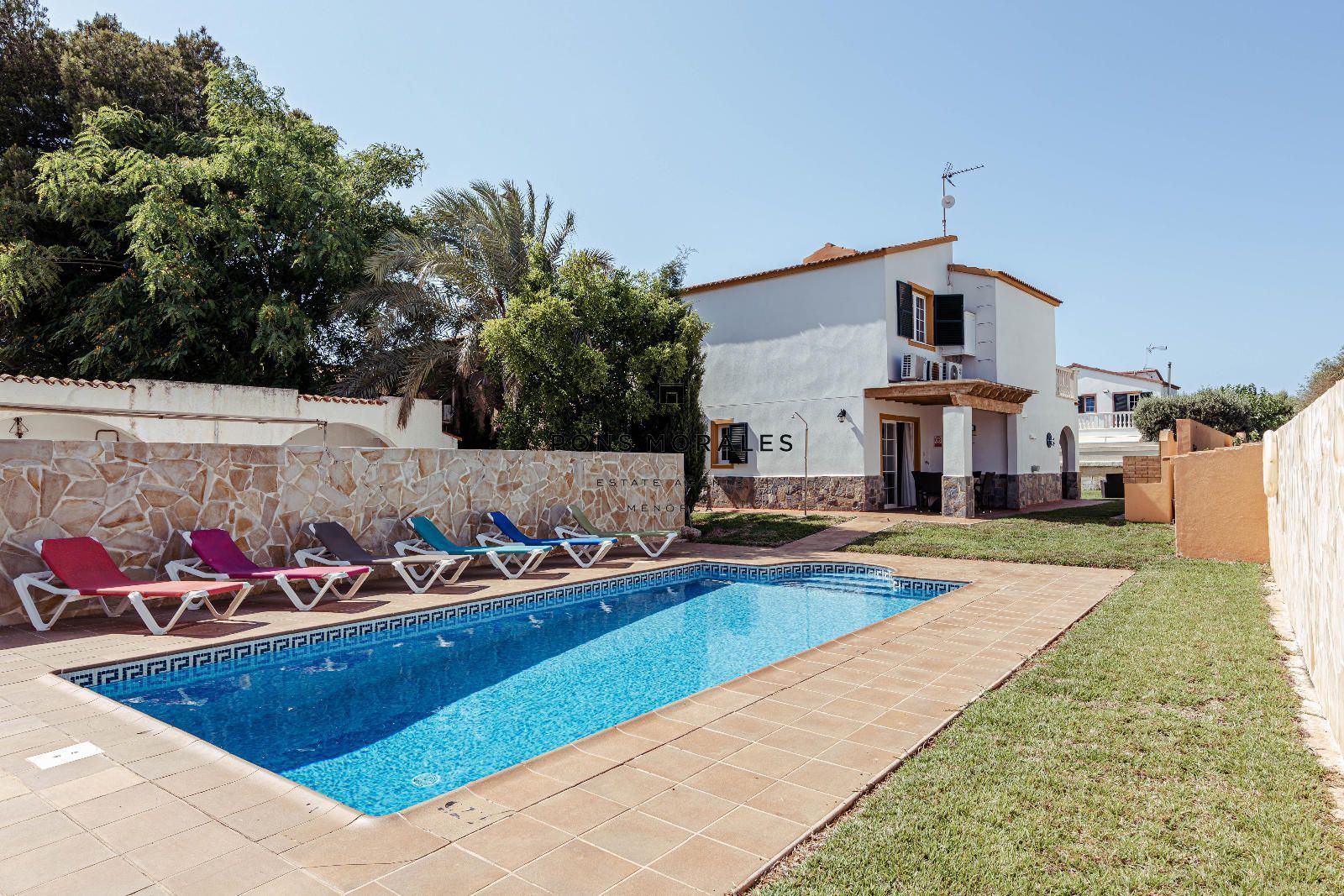 Swimming pool of House or chalet for sale in Ciutadella de Menorca  with Air Conditioner, Heating and Terrace