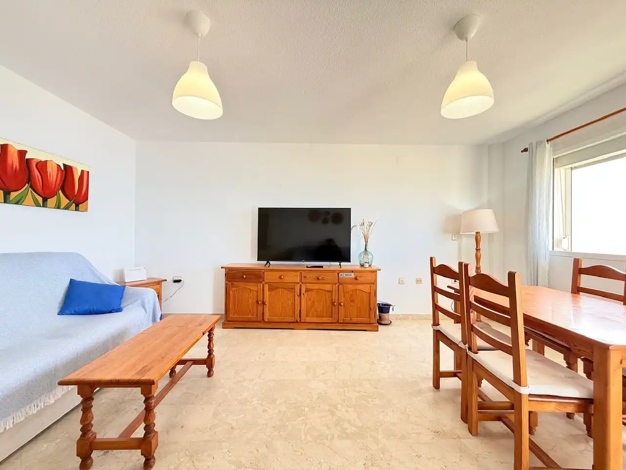 Living room of Flat for sale in Torrox  with Furnished
