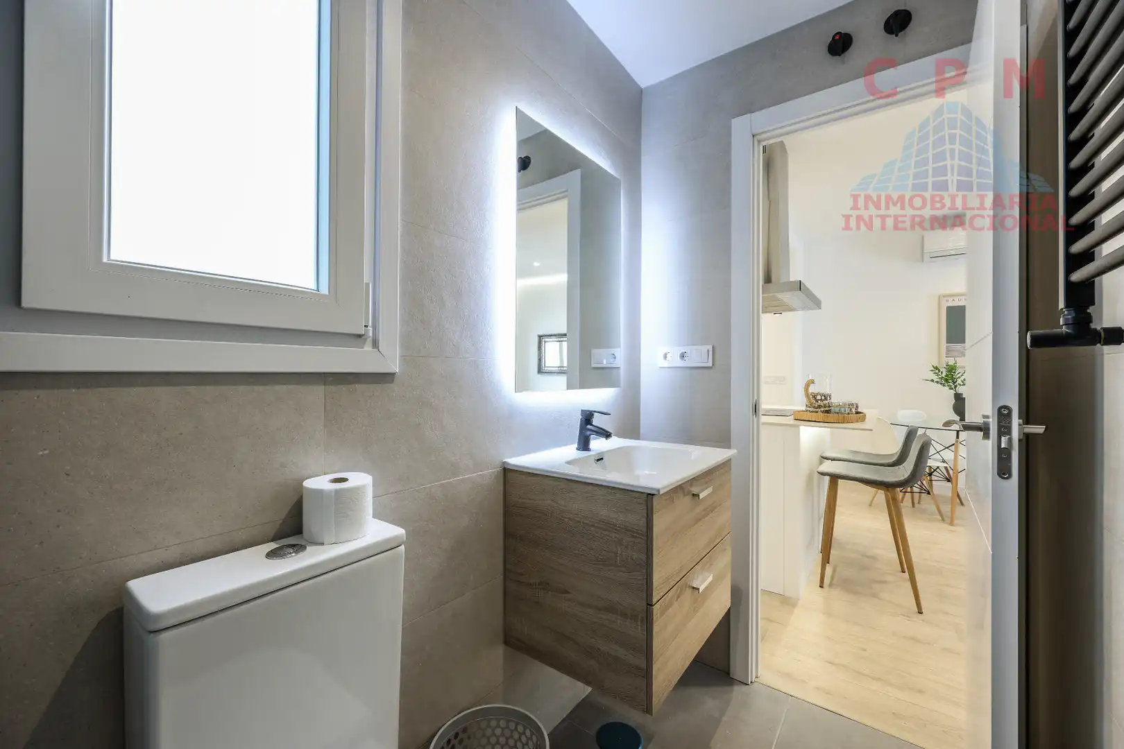 Badezimmer von Wohnung zur Miete in Madrid mit Klimaanlage, Heizung und Parkett