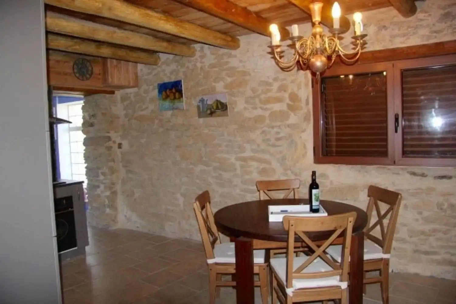 Dining room of Houses for sale in Bierge  with Heating, Private garden and Storage room