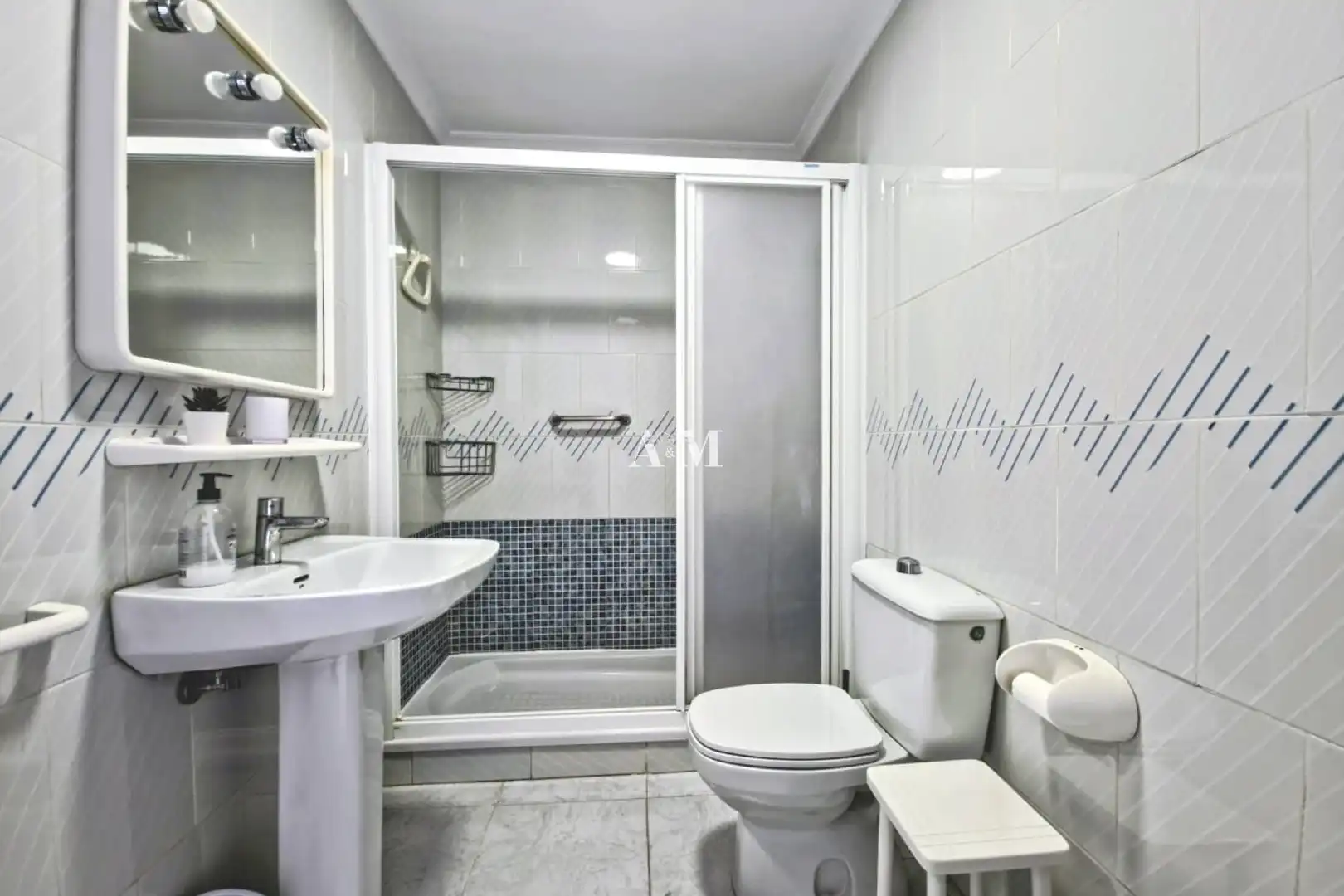 Bathroom of Flat for rent in Torrevieja  with Terrace, Furnished and Oven