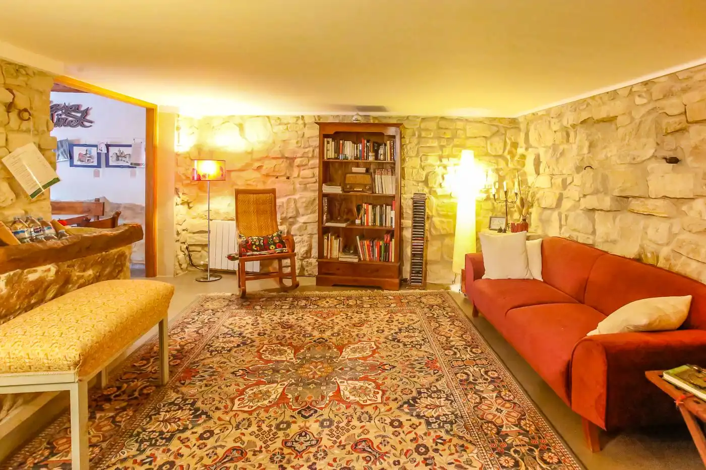 Sala d'estar de Finca rústica en venda en Sarral amb Calefacció, Jardí privat i Terrassa