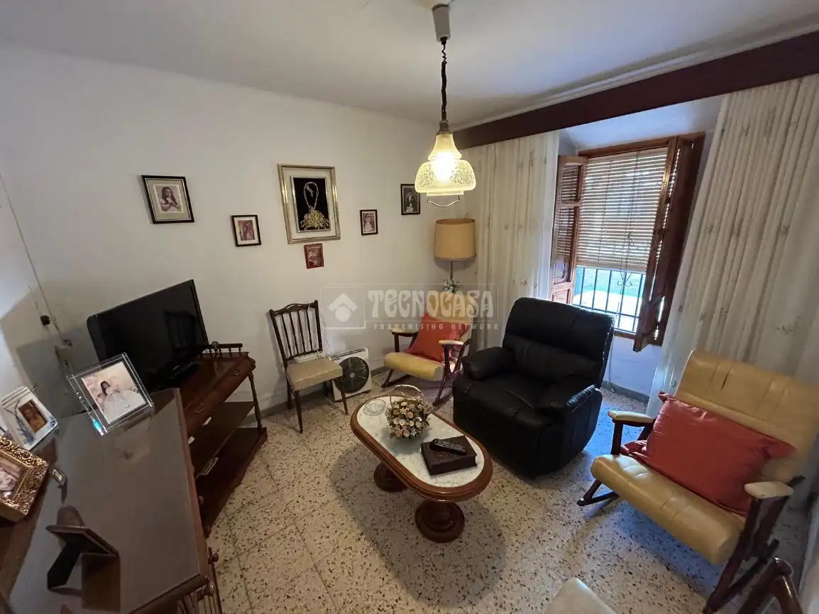 Sala de estar de Casa adosada en venta en Antequera con Terraza