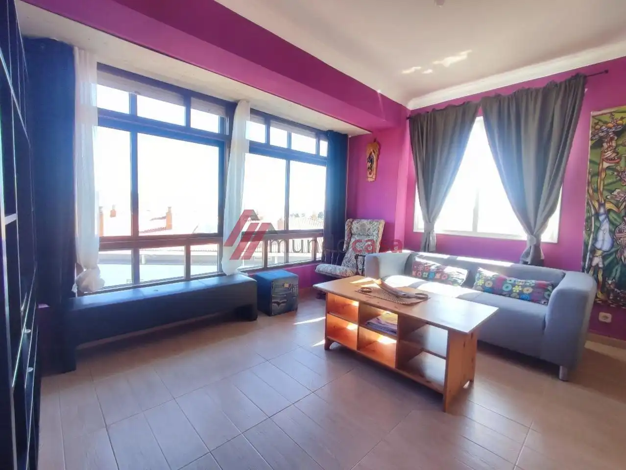 Living room of Flat for rent in Mugardos  with Heating, Furnished and Pets allowed