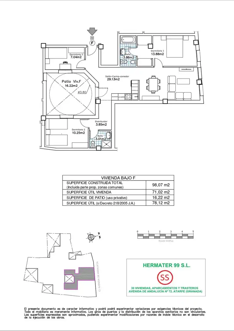 Flat for sale in Atarfe