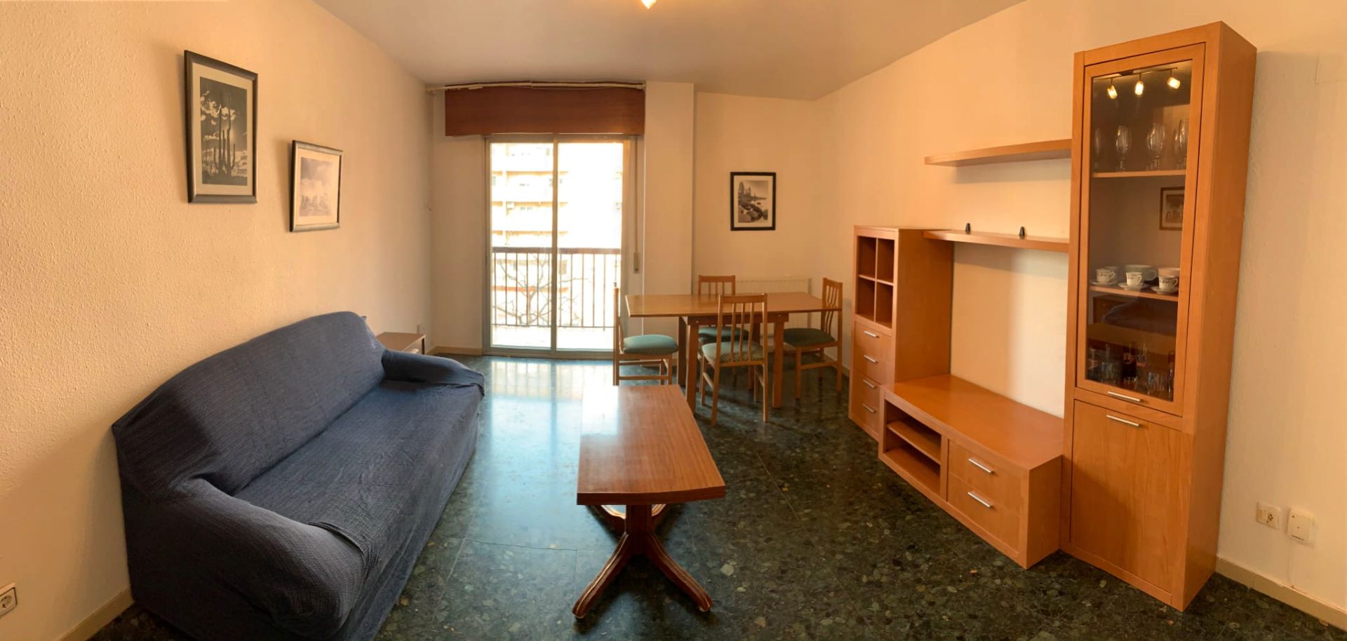 Living room of Flat to rent in  Zaragoza Capital  with Heating, Furnished and Oven