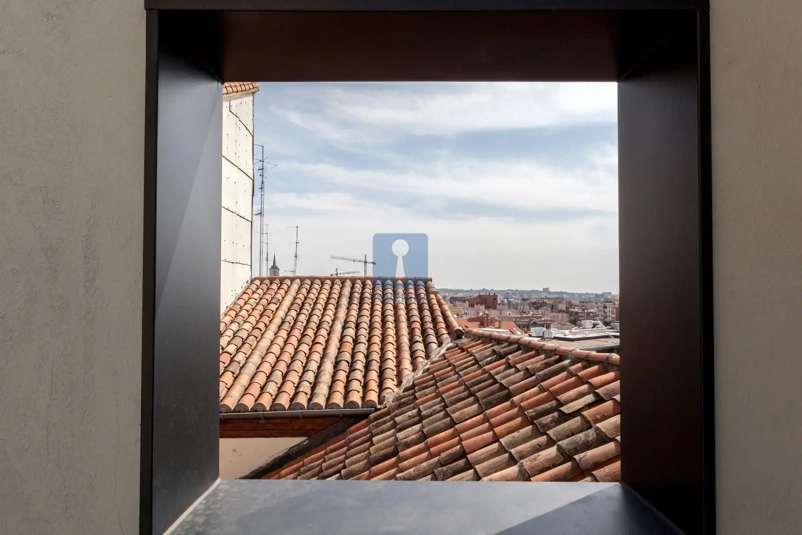 Balcony of Attic for rent in Madrid  with Air Conditioner, Heating and Parquet flooring