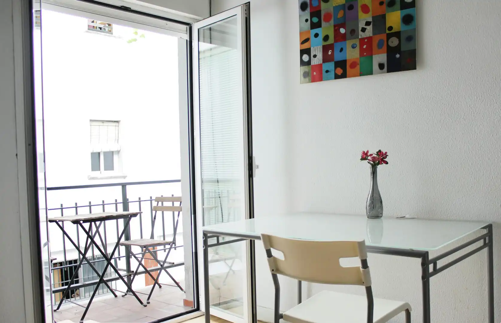 Terrasse von Wohnung zur untervermieten in Sevilla mit Klimaanlage, Möbliert und Waschmaschine