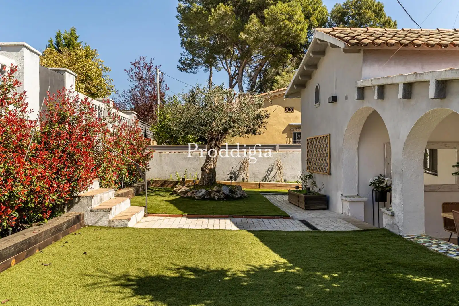 Garten von Haus oder Chalet zur Miete in Sant Cugat del Vallès mit Heizung, Terrasse und Schwimmbad