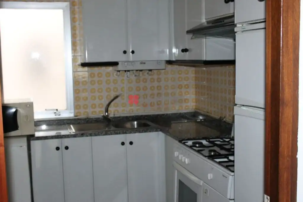 Kitchen of Flat for rent in Santiago de Compostela   with Heating, Parquet flooring and Furnished