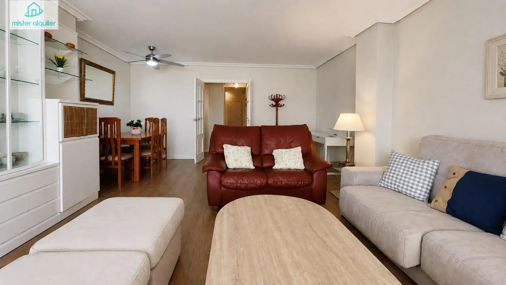 Wohnzimmer von Wohnungen zur Miete in El Campello mit Klimaanlage, Heizung und Terrasse