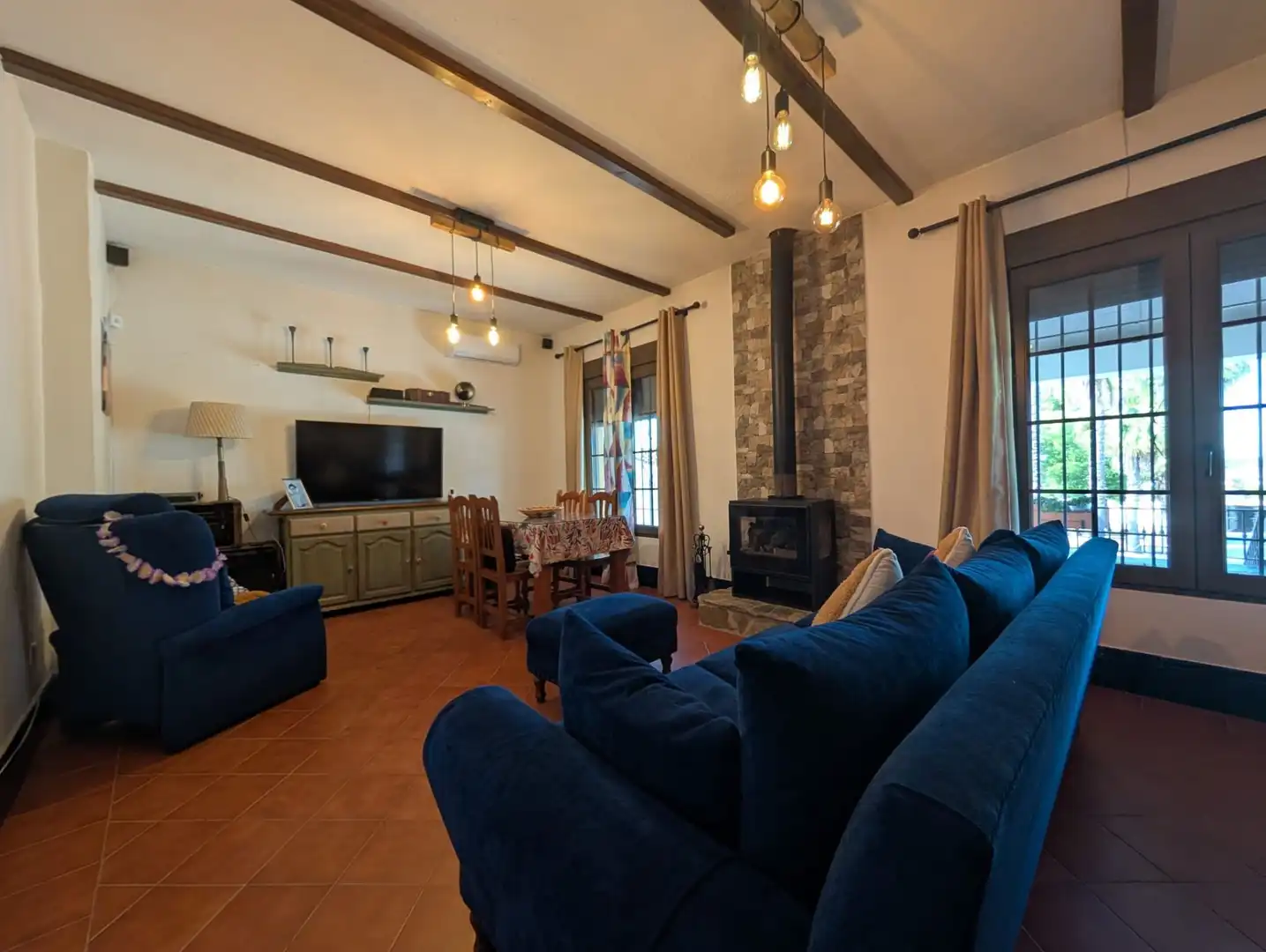 Living room of Houses for sale in Aljaraque  with Air Conditioner and Swimming Pool