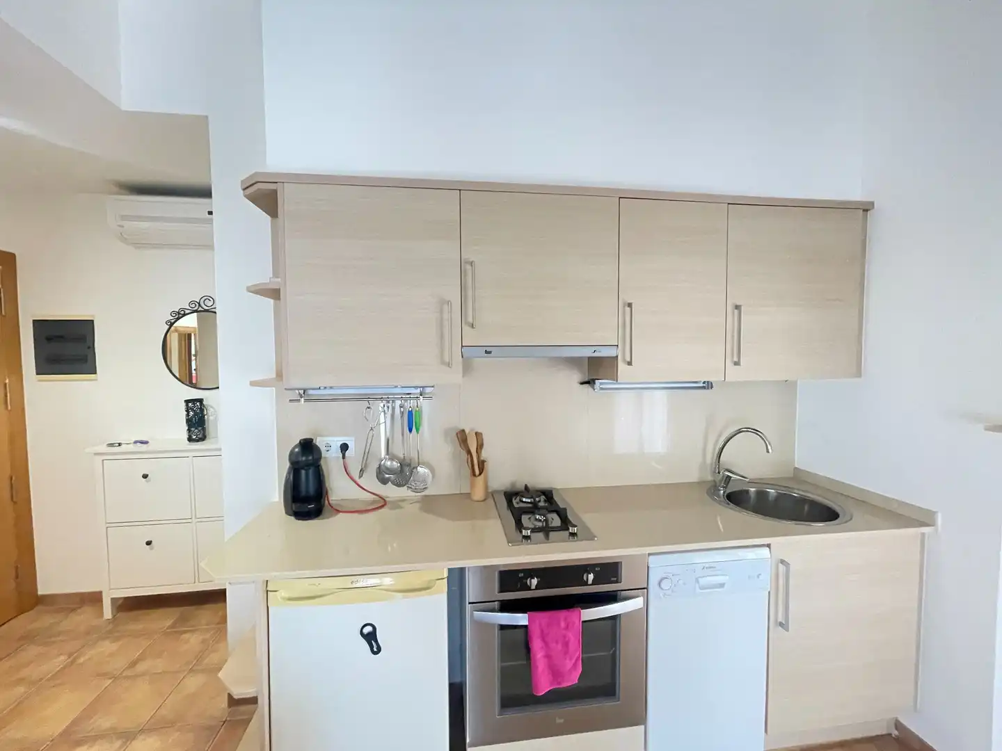 Kitchen of Flat for sale in Tivenys  with Air Conditioner, Heating and Terrace