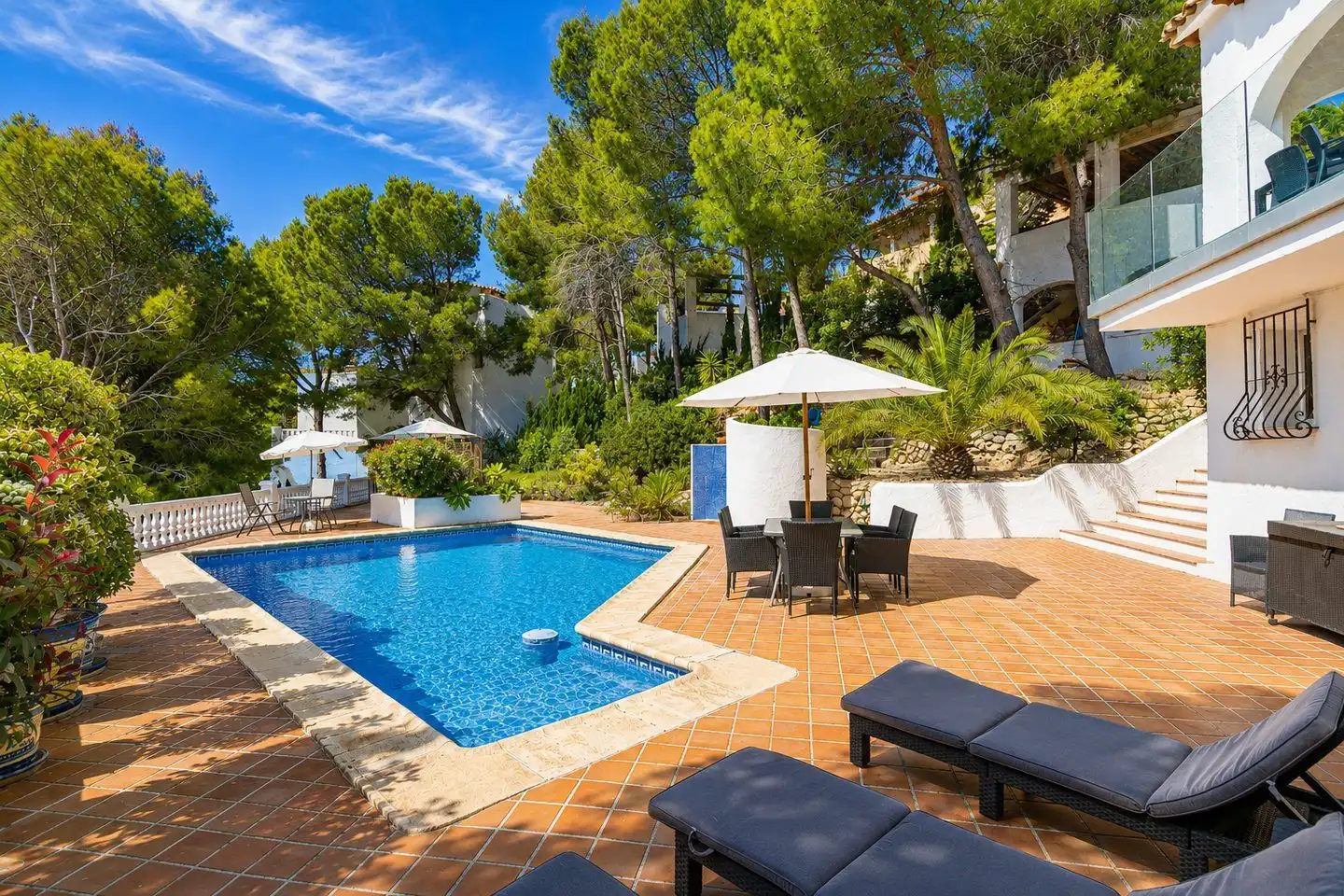 Piscina de Casa o xalet de lloguer en Altea amb Aire condicionat, Calefacció i Jardí privat