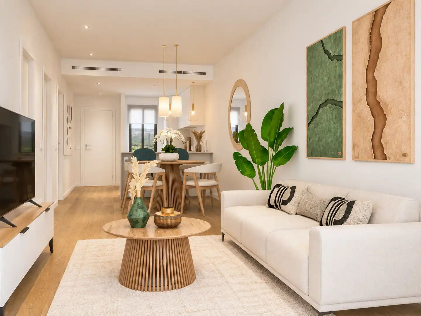 Sala d'estar de Apartament en venda en L'Alfàs del Pi amb Aire condicionat, Calefacció i Terrassa