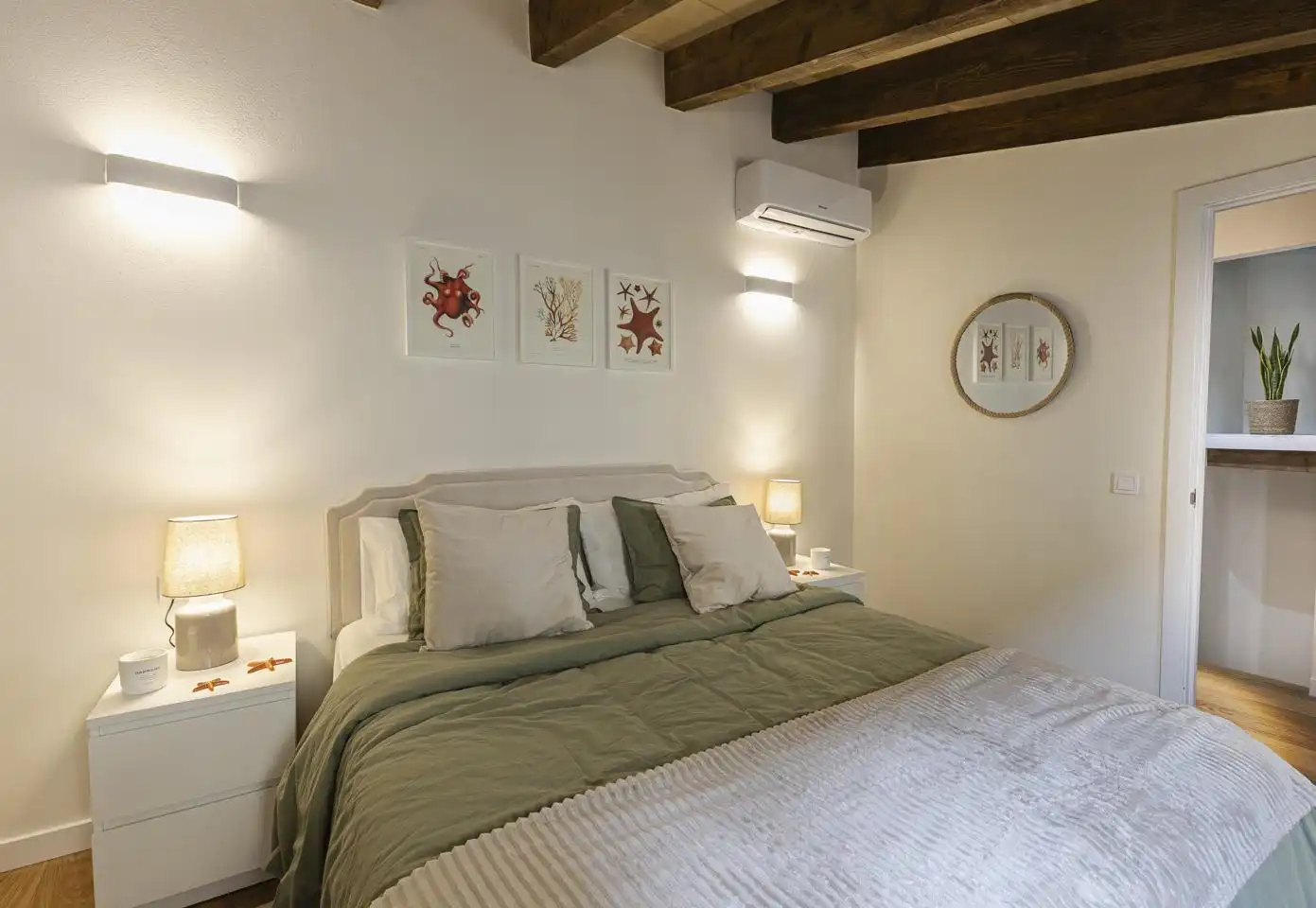 Schlafzimmer von Maisonette zum Verkauf in  Palma de Mallorca mit Klimaanlage, Terrasse und Möbliert