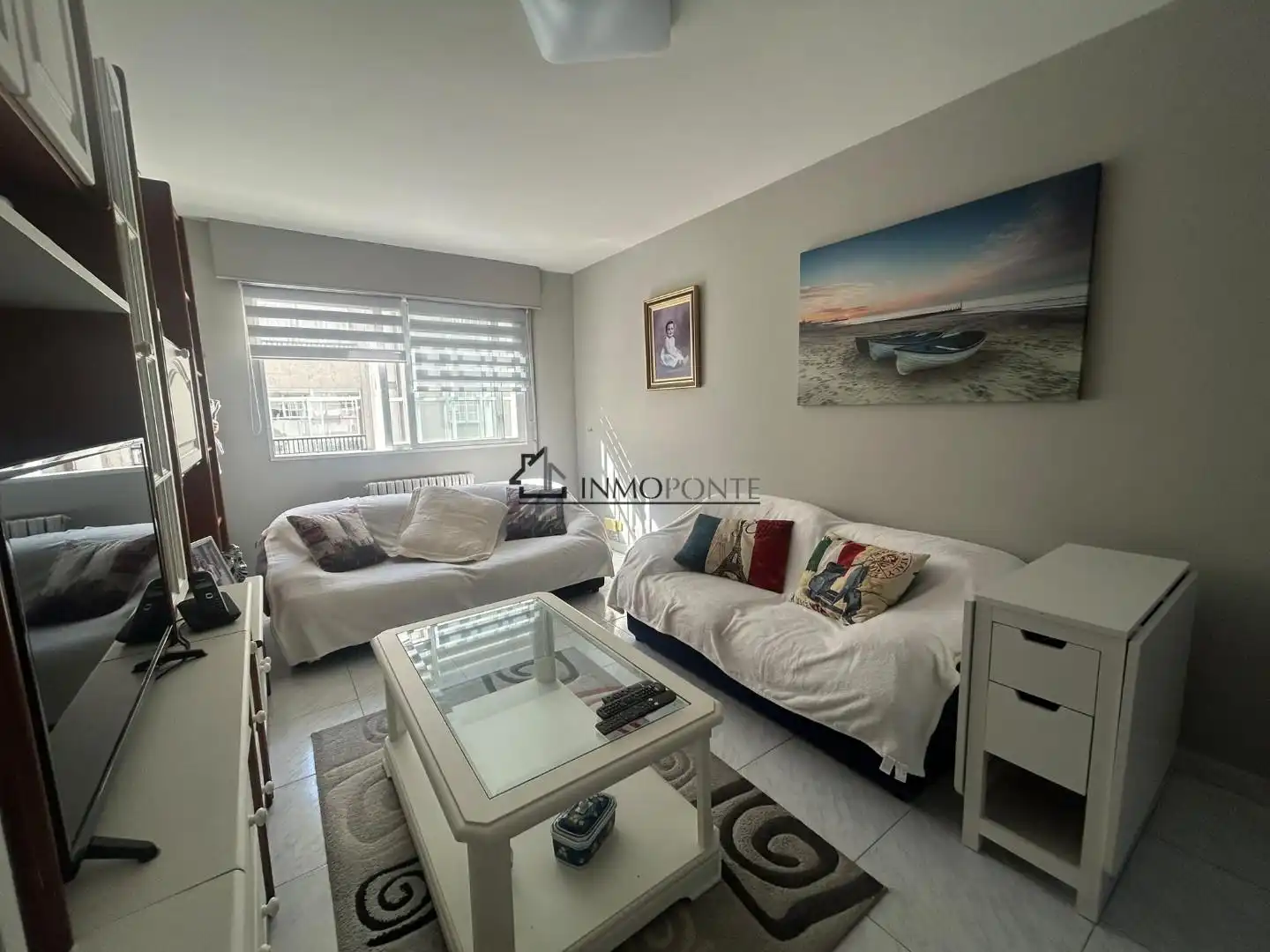 Sala d'estar de Apartament de lloguer en Poio amb Moblat