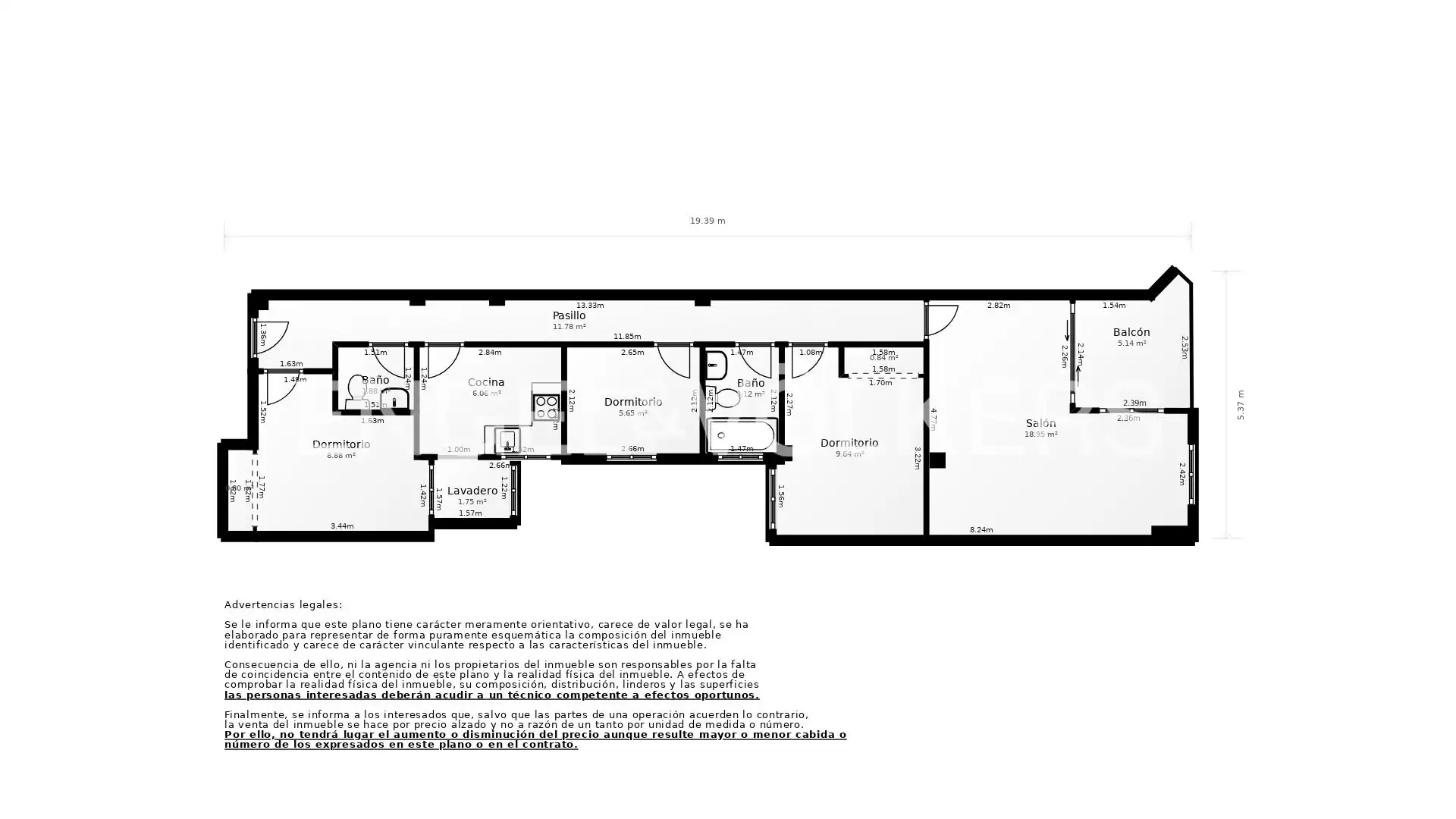 Wohnung zum Verkauf in Valencia mit Klimaanlage, Heizung und Balkon