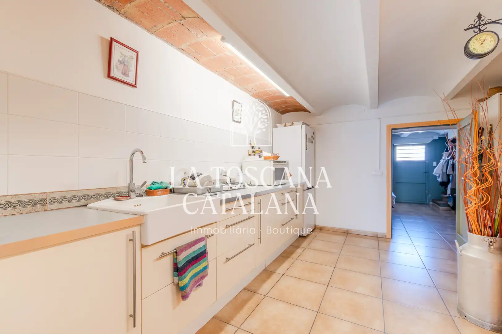 Cocina de Casa o chalet en venta en Caldes de Malavella con Calefacción, Jardín privado y Parquet