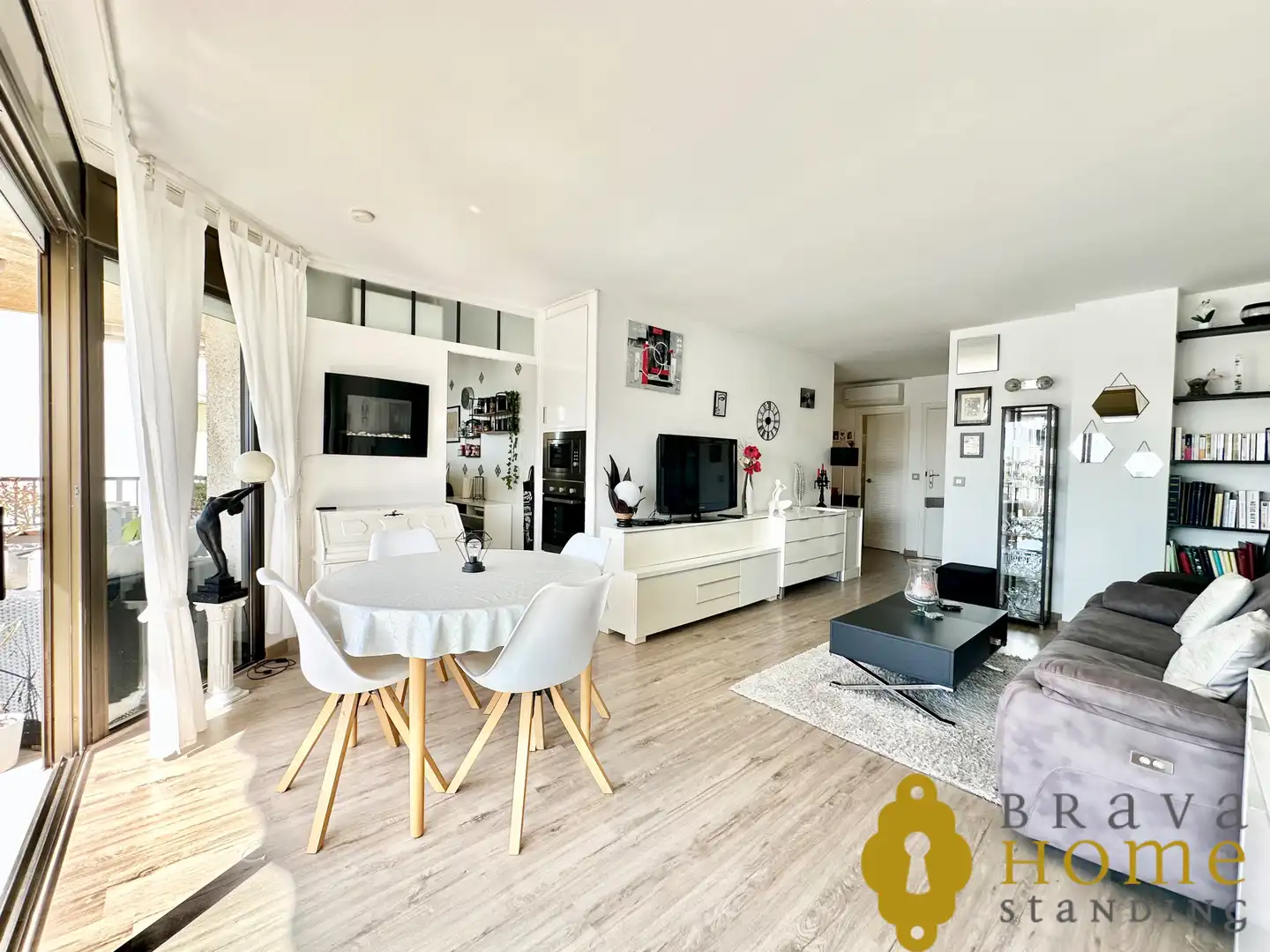 Sala de estar de Piso en venta en Empuriabrava con Aire acondicionado, Terraza y Trastero