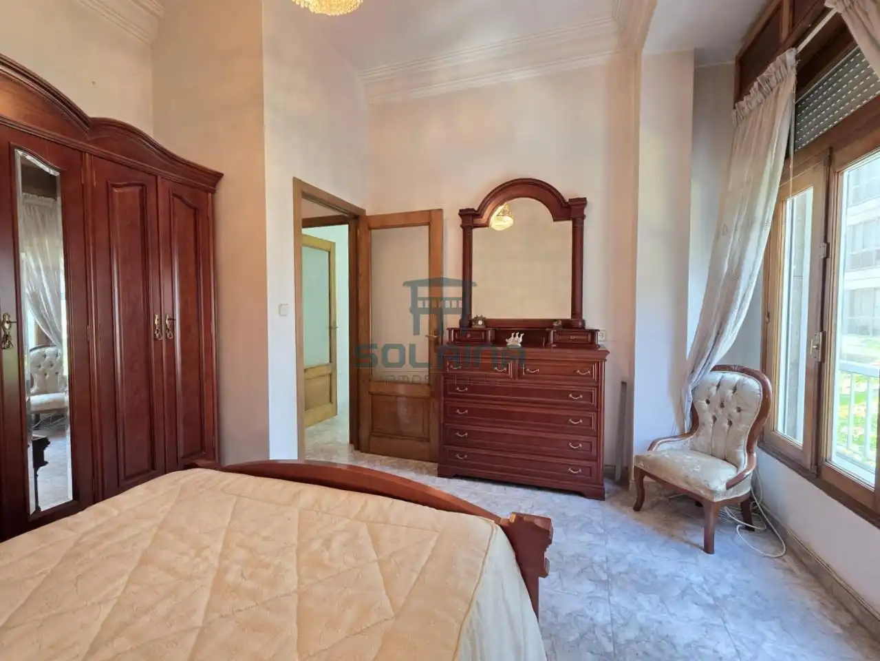 Bedroom of Flat for sale in Ourense Capital   with Heating, Storage room and Furnished