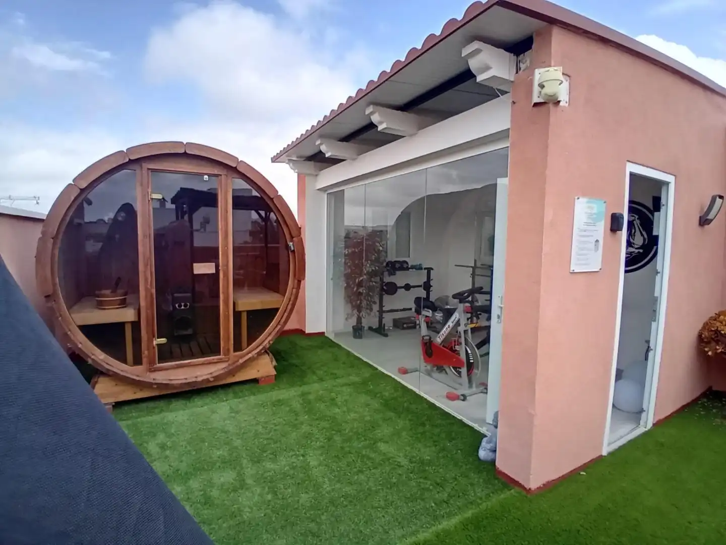 Terraza de Casa o chalet en venta en Mazarrón con Aire acondicionado, Jardín privado y Piscina