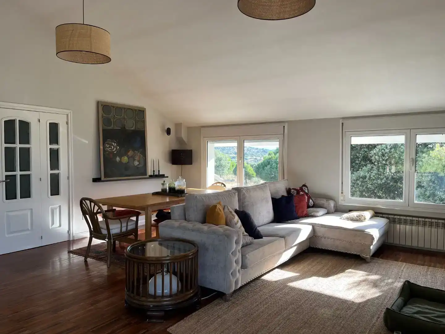 Sala d'estar de Casa o xalet en venda en Galapagar amb Aire condicionat, Jardí privat i Traster