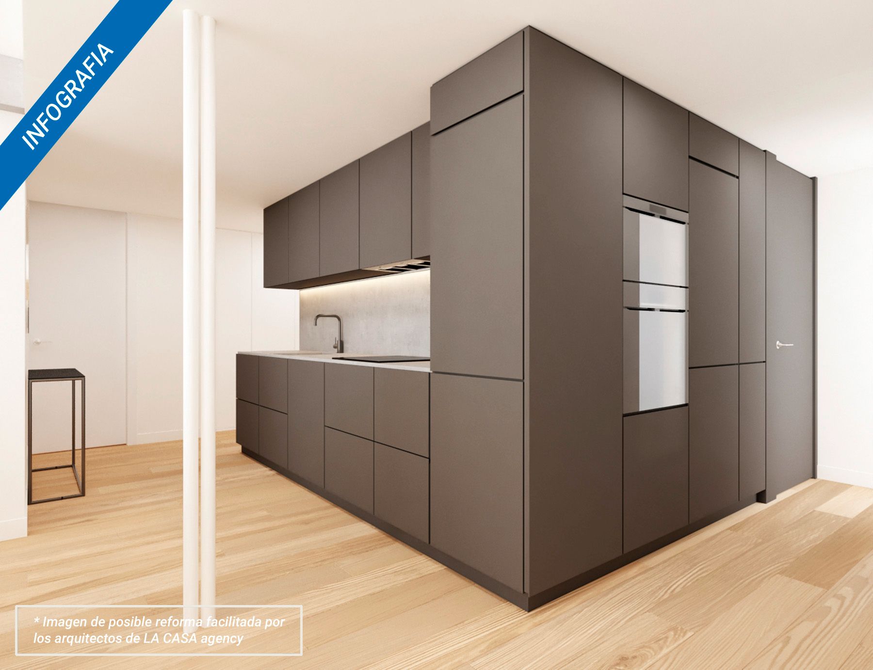 Cocina de Piso en venta en  Madrid Capital con Calefacción y Terraza