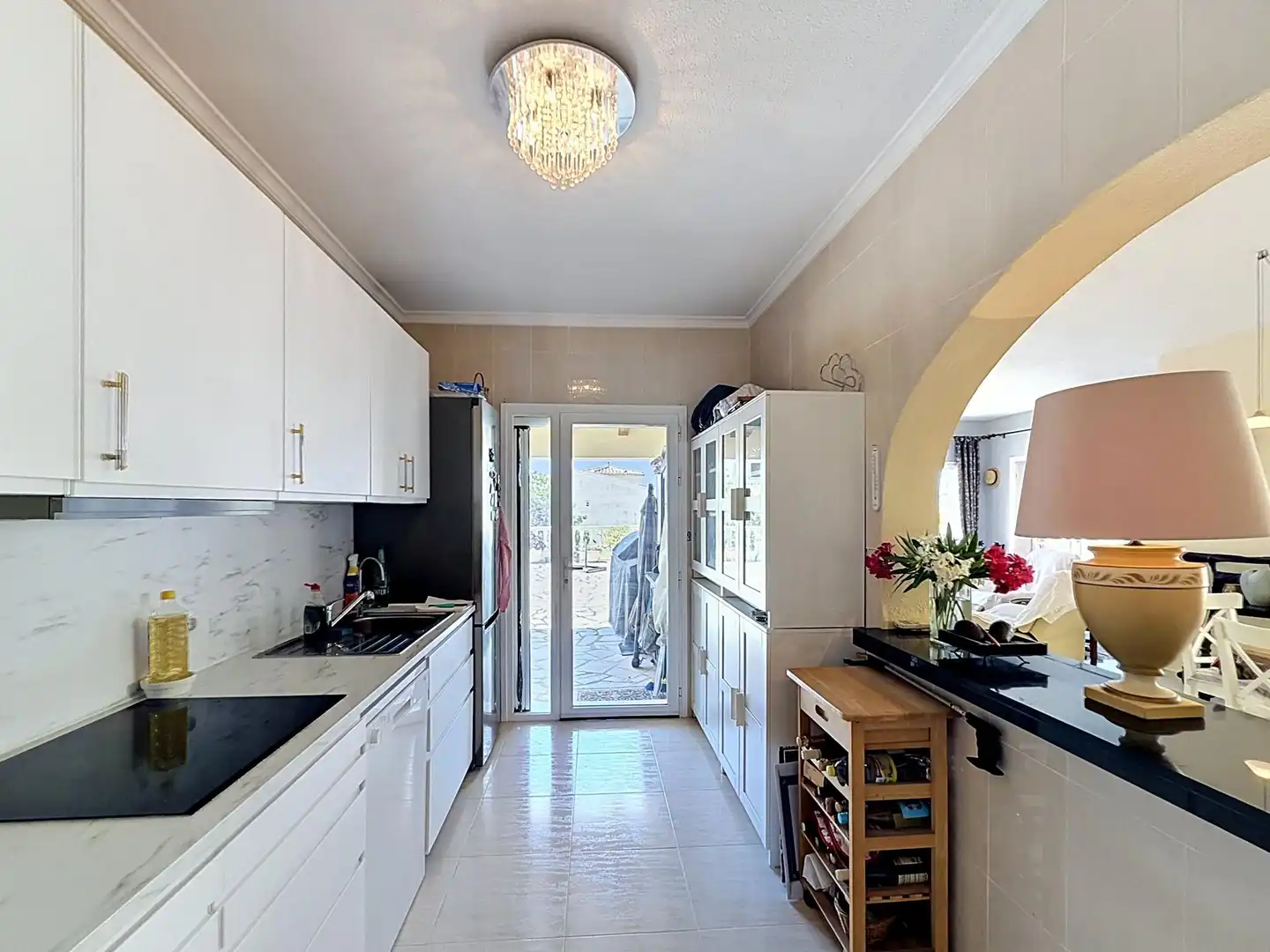 Cocina de Casa o chalet en venta en Benitachell / El Poble Nou de Benitatxell con Aire acondicionado, Calefacción y Jardín privado