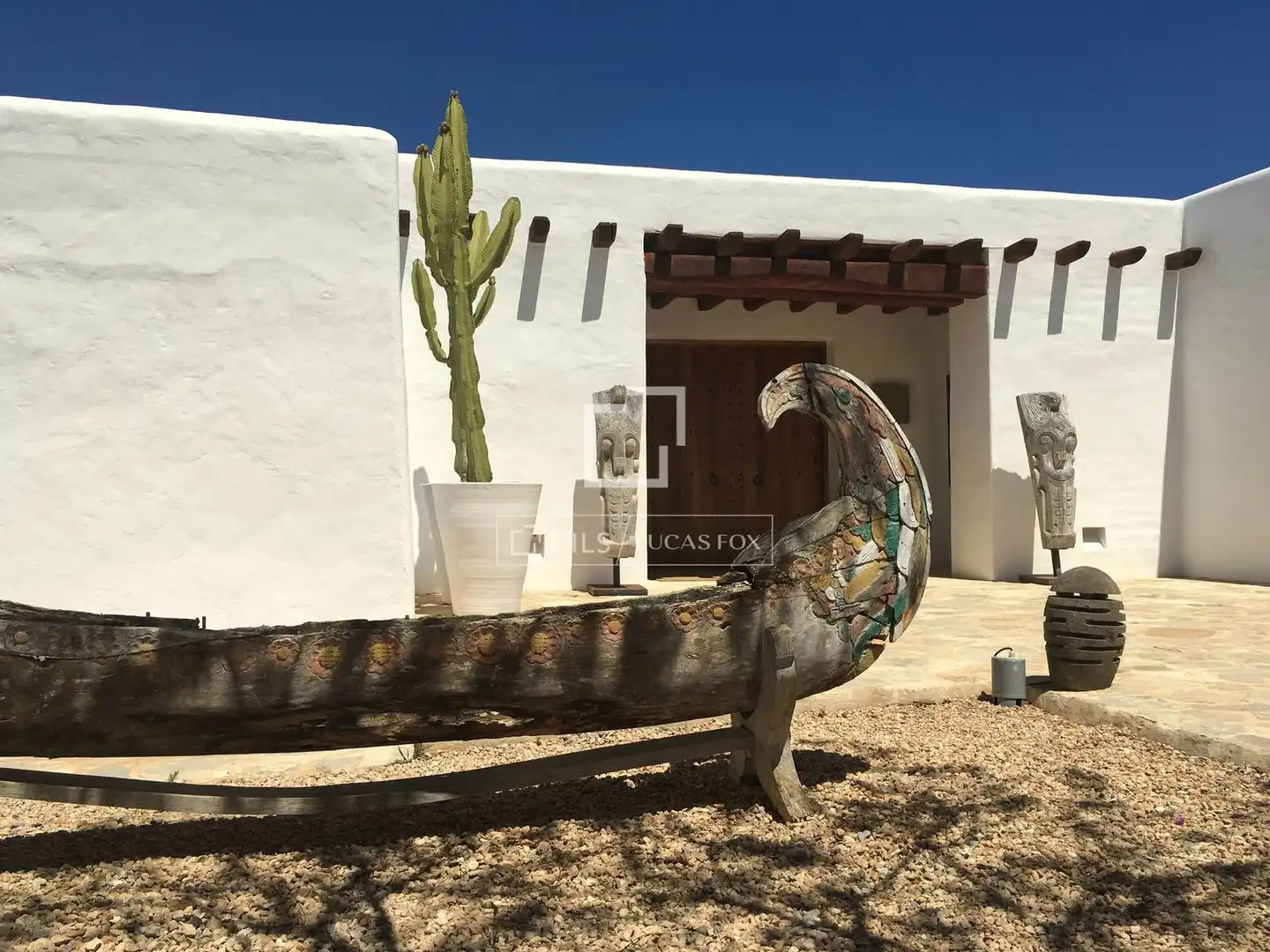 Garden of Country homes for sale in Santa Eulària des Riu  with Air Conditioner, Heating and Private garden