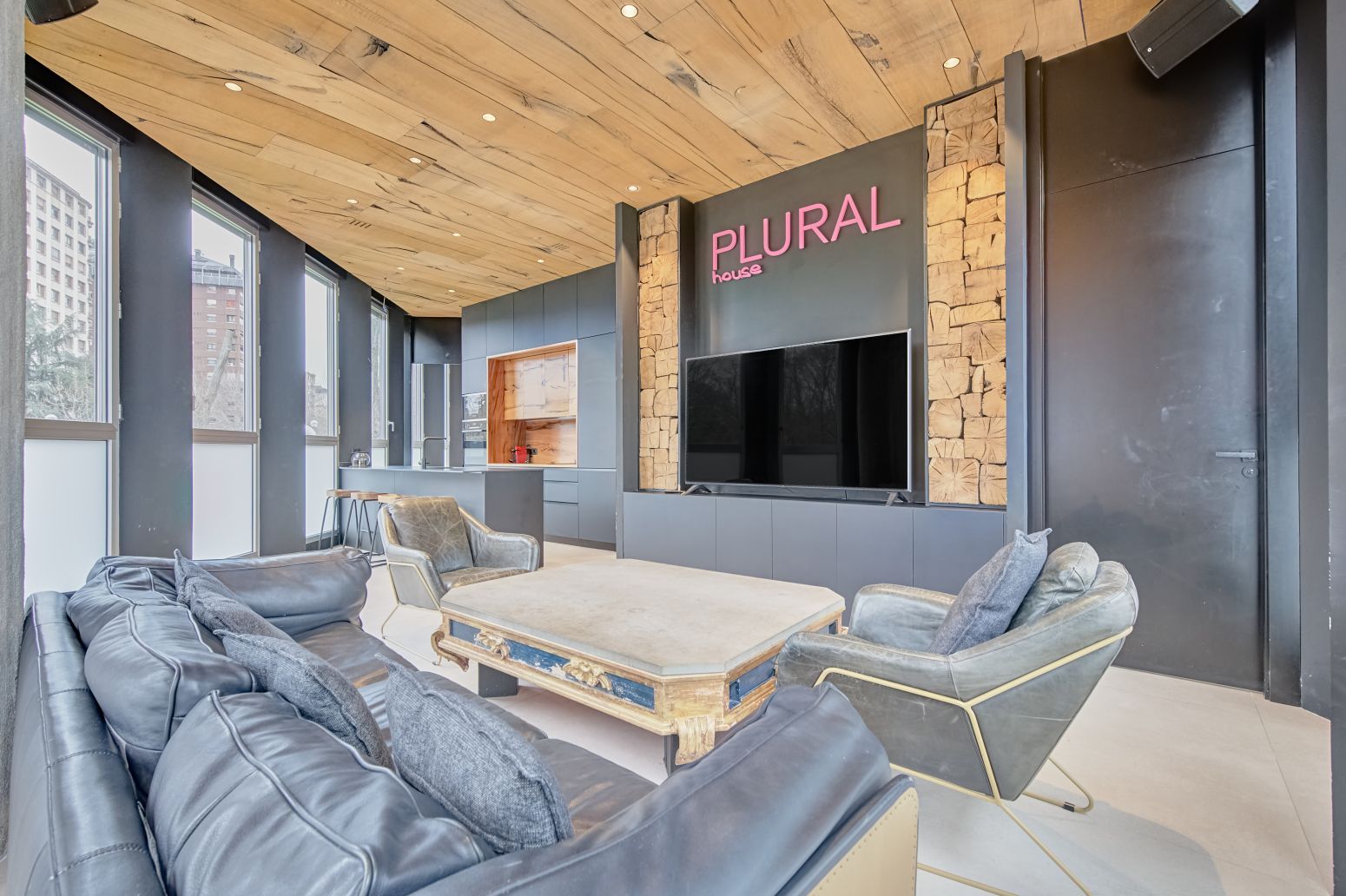 Living room of Flat for sale in  Pamplona / Iruña  with Heating and Furnished