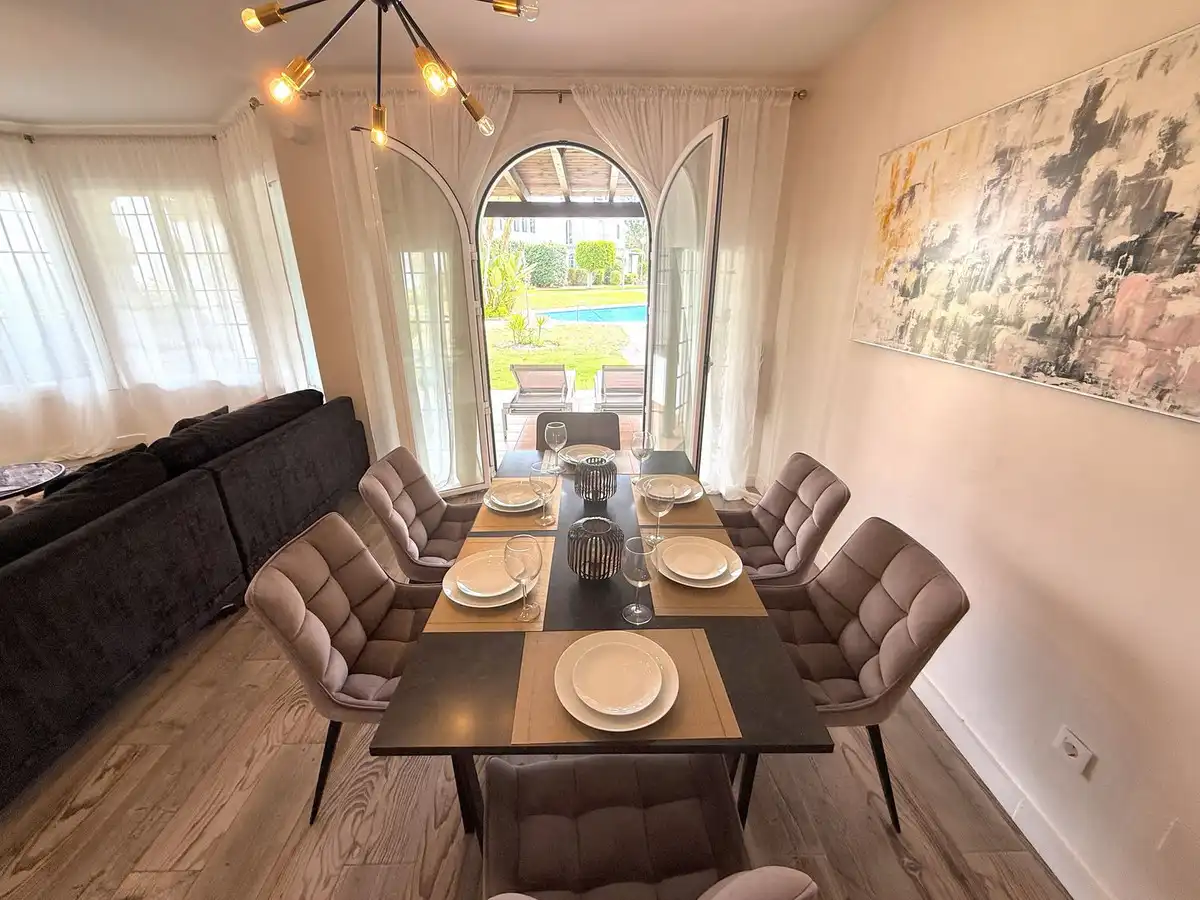 Dining room of Detached homes for rent in Marbella  with Air Conditioner, Heating and Private garden