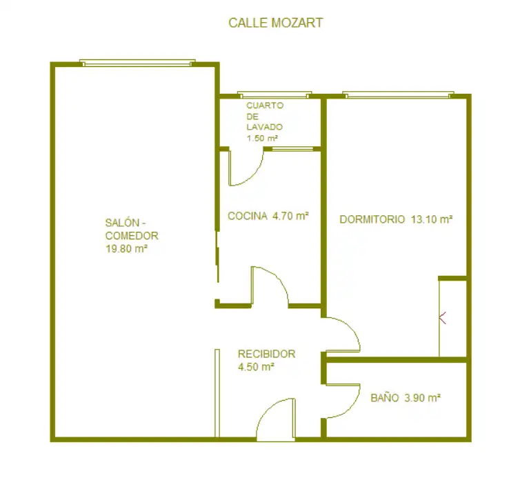 Piso en venta en Calle MOZART, Someso - Matogrande