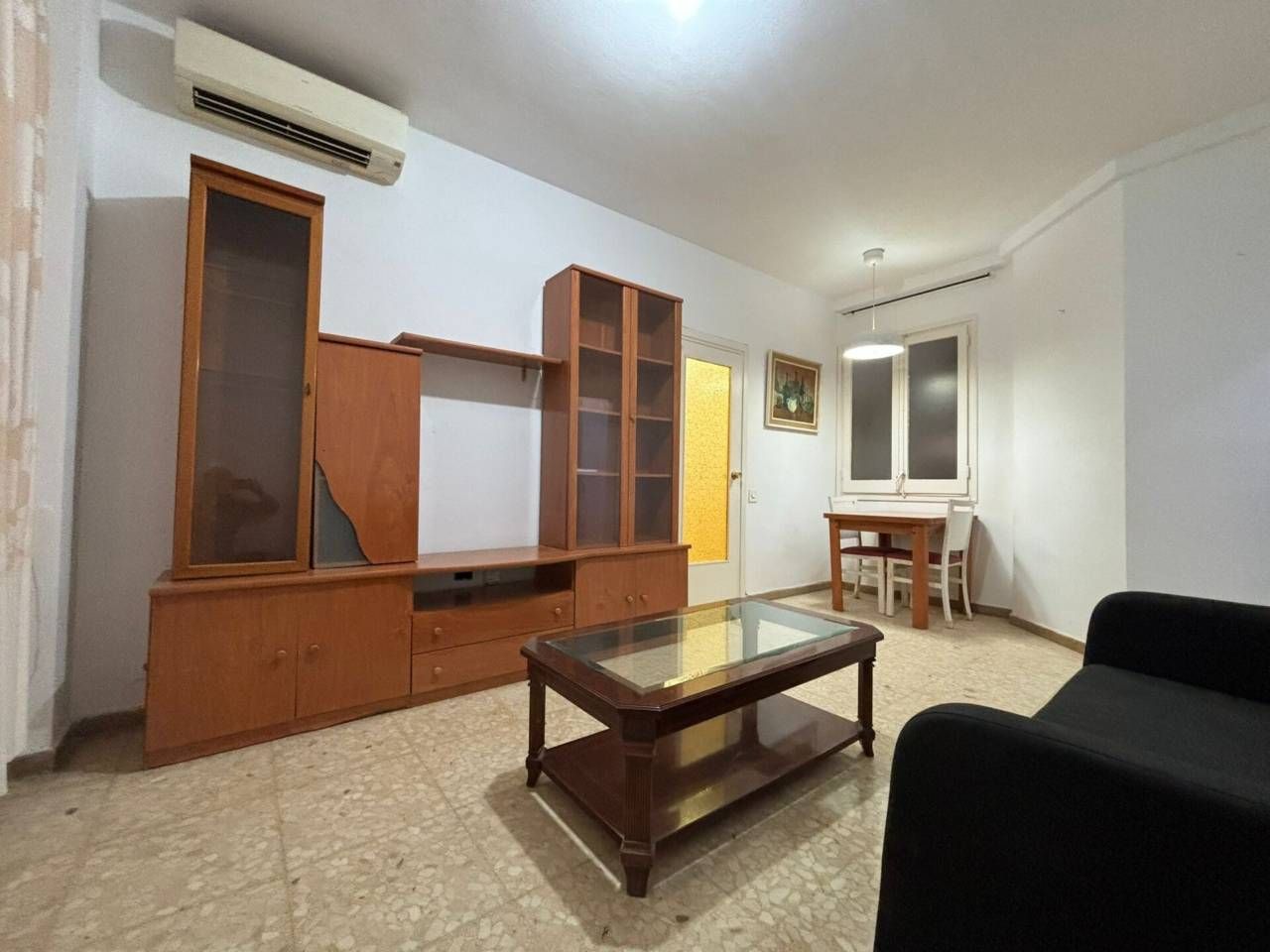 Sala d'estar de Pis de lloguer en  Barcelona Capital amb Moblat i Balcó