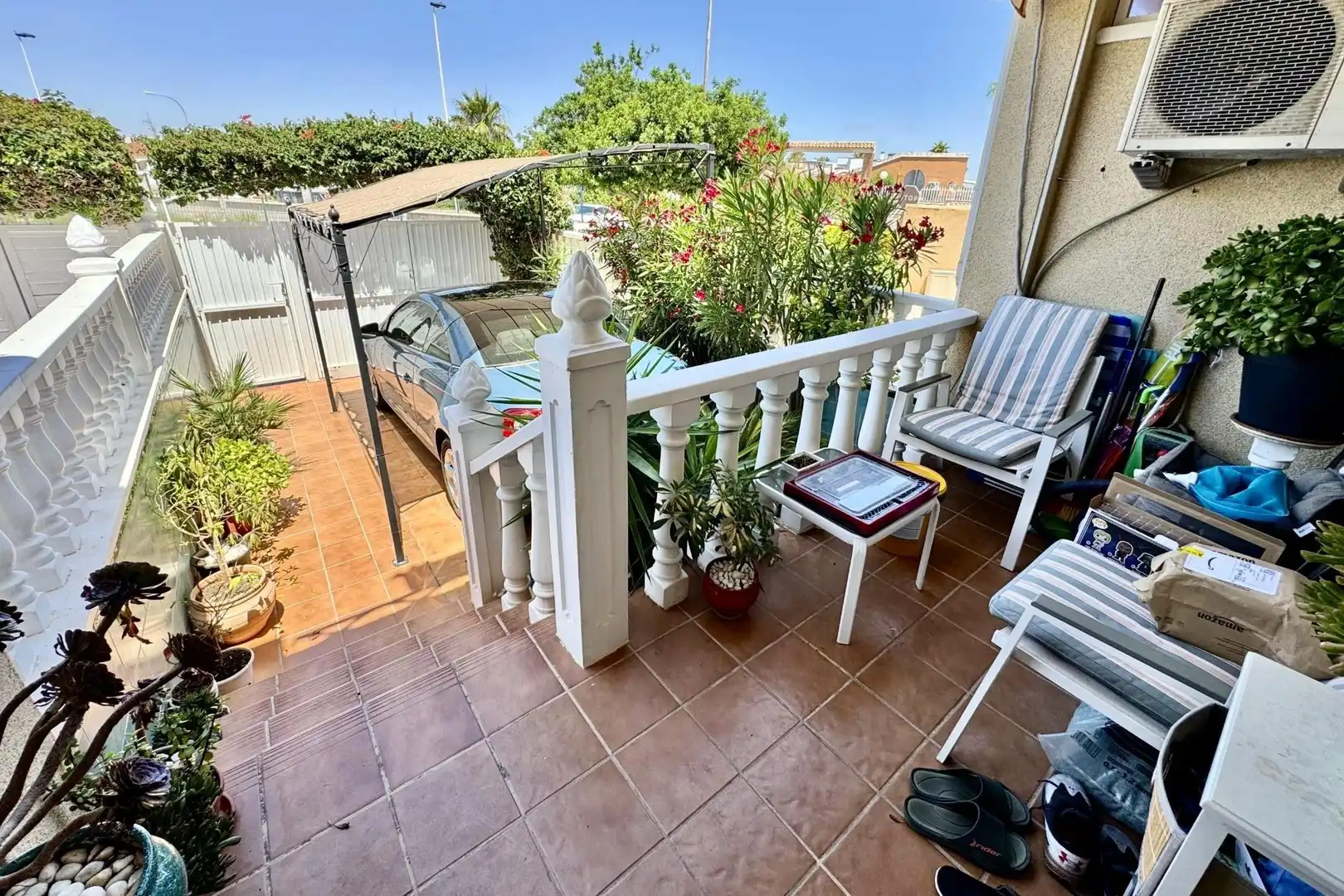 Terraza de Casa adosada en venta en Torrevieja con Aire acondicionado, Calefacción y Jardín privado
