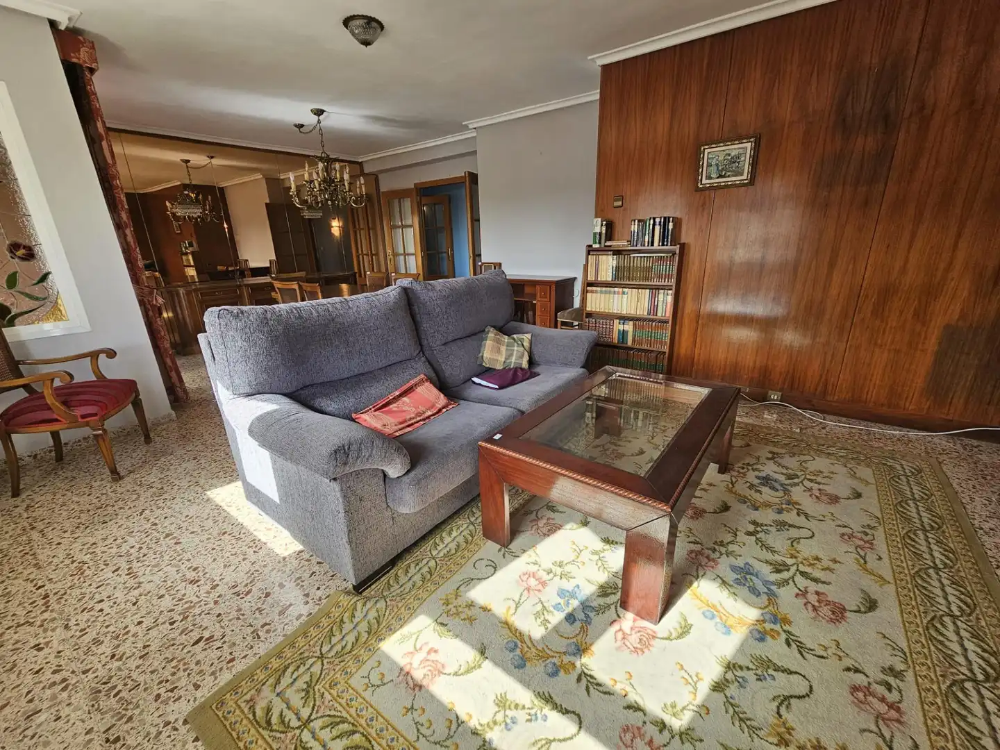 Living room of Flat for sale in Valencia  with Furnished and Balcony
