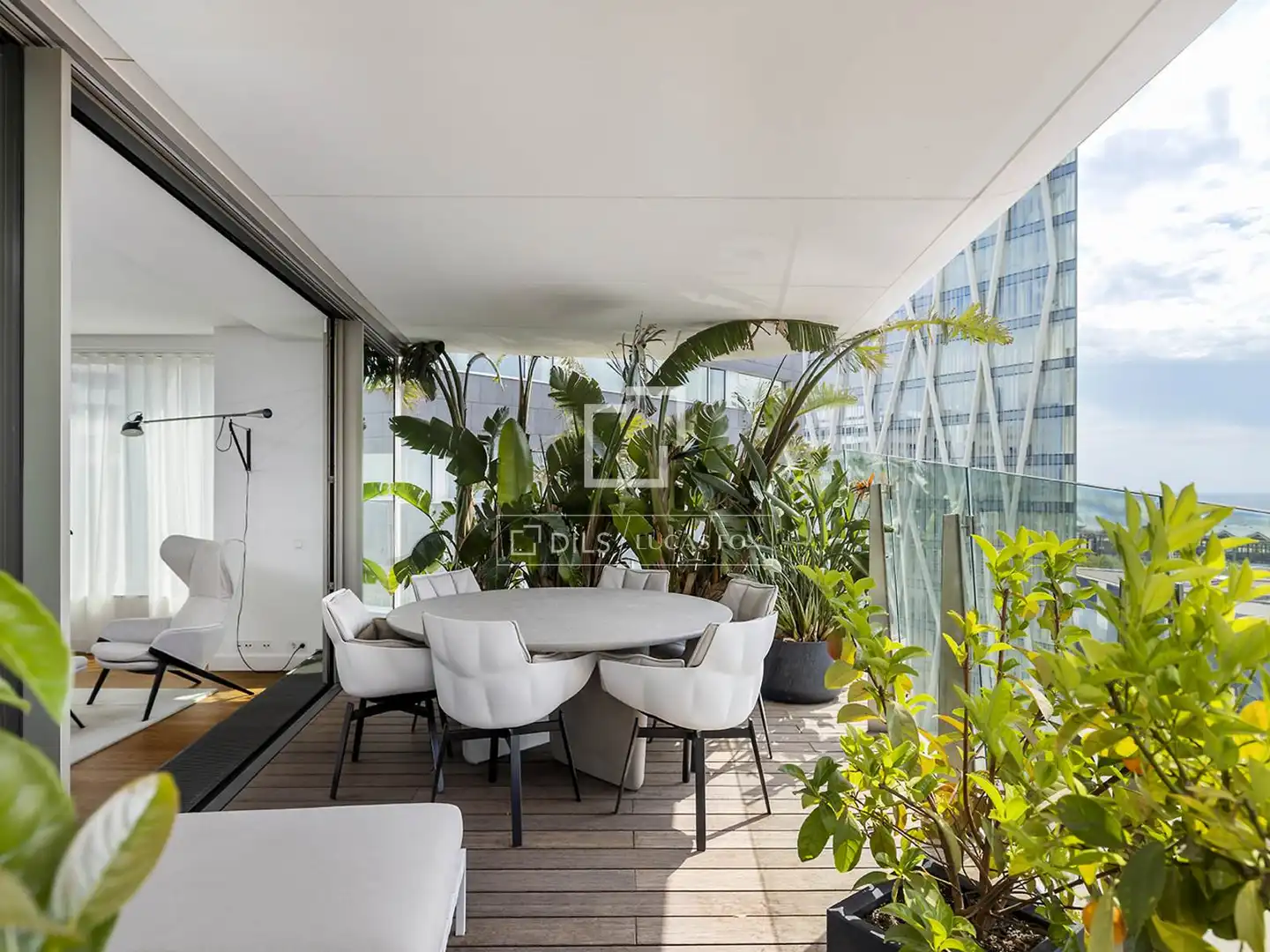 Terrasse von Wohnung zum Verkauf in Barcelona mit Klimaanlage, Heizung und Parkett