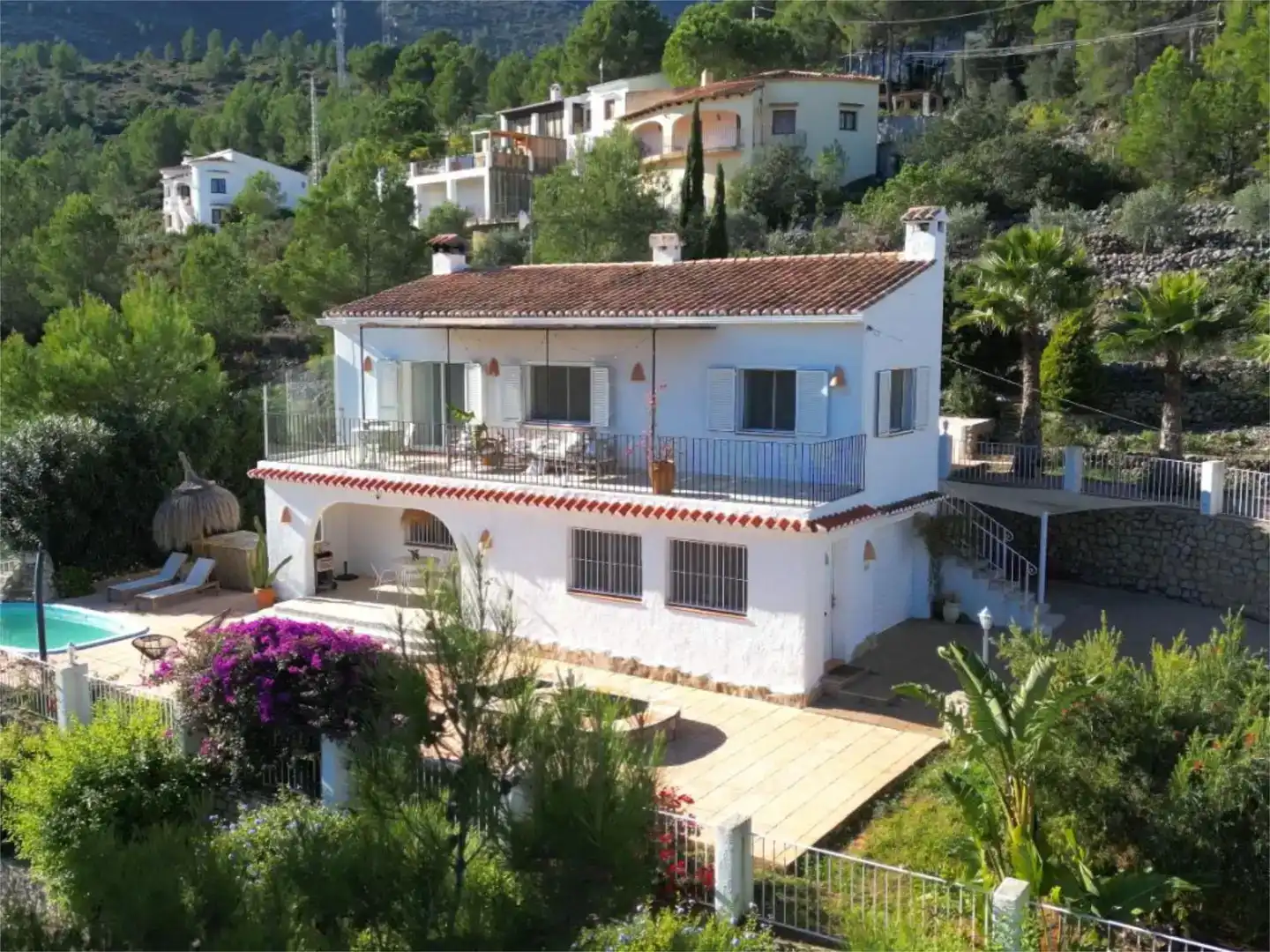 Vista exterior de Casa o xalet en venda en Parcent amb Piscina i Balcó